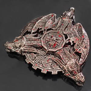 Kim loại DND đa diện xoay rồng xúc xắc RPG ngục tối & rồng bàn trò chơi kỳ nghỉ xúc xắc Quà Tặng coc kim loại Quay Bánh Xe xúc xắc - Product Image 6