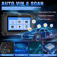 NOUVEAU Outil de diagnostic D5 – Lecteur de codes OBD2 complet 5 systèmes, scanner FCA CAN FD, machine de diagnostic automobile avec VIN automatique, 9+ fonctions de réinitialisation, garantie 2 ans