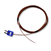 Sensor de Temperatura Tipo T con Conector Azul Mini, Cable Aislado de PTFE, Sonda de Temperatura Industrial de Alta Precisión