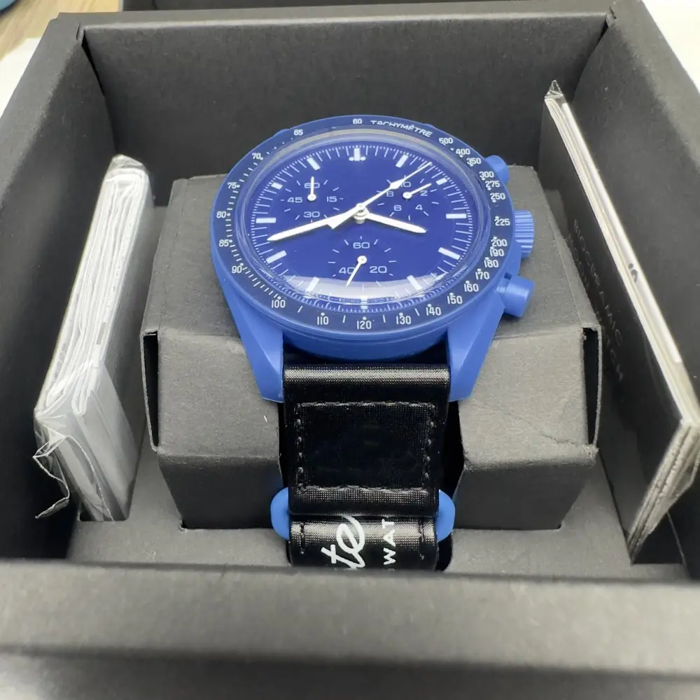 Reloj Hombre Relogio40mmダイヤルプラスチックケースキャンバスストラップExplore Earth Sun Mars Neptune Watch for Men with Box Thanksgiving Gift