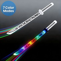 Réplique de katana LED Demon Slayer, costume d'anime pour Halloween, épée de samouraï lumineuse, katana LED changeant de couleur avec effets sonores