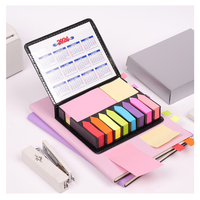Meilleure idée de cadeau d'affaires : étui à notes autocollantes en cuir PU de luxe avec impression de la marque de l'entreprise