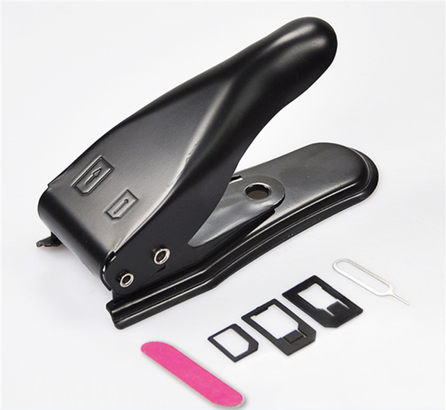 High Quality Dual 2 in 1 Nano & Micro SIM Card Cutter for Iphone Samsung HTC Nokia