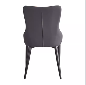 Chaise de salle à manger moderne en faux cuir de luxe durable et léger de haute qualité au design nordique - Product Image 3