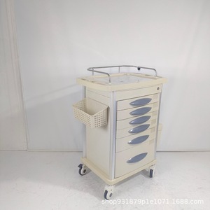 Medical Trolley Abs Emergency Treatment <b>Cart</b> 750x480x930mm With Drawers For Hospital Icu Use - Product Image 5