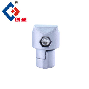Lean Pipe Fittings Aluminum Alloy Built In Right Angle Fasteners For Aluminum Profiles 6000 Series Anodizing Surface Treatment - Product Image 1