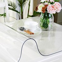Film PVC de qualité alimentaire, nappe transparente, protection contre les taches d'huile, anti-moisissure, ignifuge