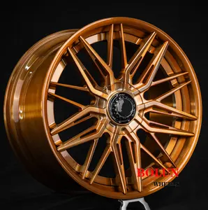 Ruedas BOLUN, gran oferta, ruedas de bronce cepillado 20 21 22 5x130 5x5x120 112, llantas de aleación de coche para Lamborghini, porshce ,911