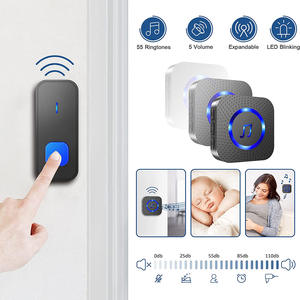 <span class=keywords><strong>Sonnette</strong></span> Musicale Sans Fil <span class=keywords><strong>Étanche</strong></span> avec <span class=keywords><strong>Bouton</strong></span>, Portée 300 Mètres, Alimentation CA, <span class=keywords><strong>Sonnette</strong></span> Intelligente pour Maison, Salle de Classe, Bureau – Choisissez la Prise - Product Image 3