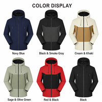 Veste à capuche rigide personnalisée coupe-vent, imperméable et résistante au froid, avec doublure épaisse en duvet de coton intégré pour diverses situations