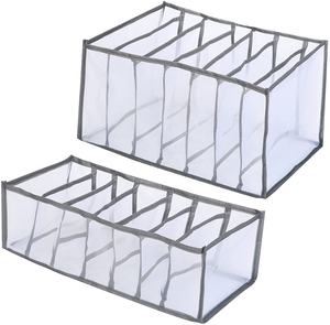 7 grid jeans organizer in the wardrobe cloth organizer foldable mesh nylon divider organizers set wardrobe storage organiser