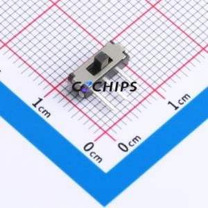 MSK12D18G2 125 Slide Switch Through hole Component THT,P=2.5mm Switch Single Pole Double Throw Rectangle Pin Header 9.1mm 3.5mm - Product Image 1