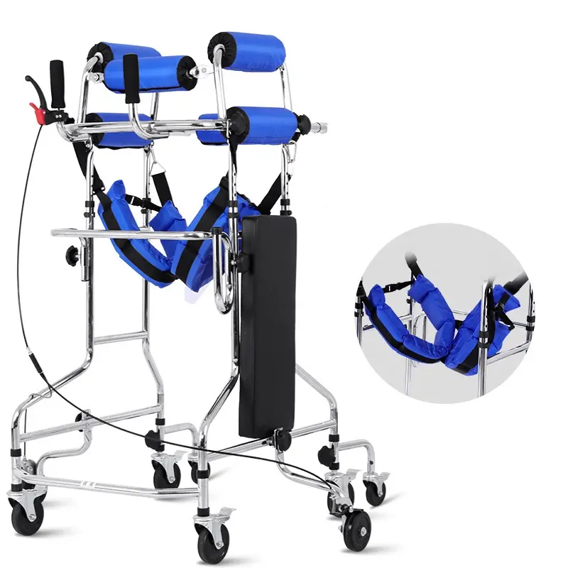 8 tekerlekli el freni inme Disable plegia rehabilitasyon eğitim yardımı devre dışı yürüme yardımcısı tıbbi yaşlı yürüteç engelli