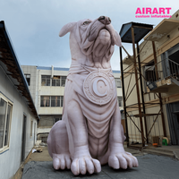 Grande mascotte publicitaire gonflable en forme de bouledogue pour la promotion de marque, ballon gonflable personnalisé en forme de chien pour accessoires