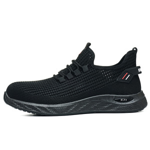 Men's Breathable Safety Shoes Plastic Toe Anti-Smashing Anti-Puncture Insulated Work Shoes Lightweight Comfortable Construction - Product Image 5