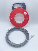 Tire-fil électrique rétractable en acier de haute qualité 25M 30M avec bobine et coque ABS pour câbles et fils