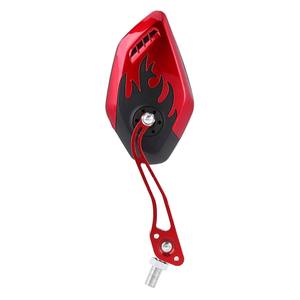Espejos Retrovisores Universales para Motocicleta, 1 Par, Espejos Laterales de Aluminio con Diseño de Llama para Scooter - Product Image 6
