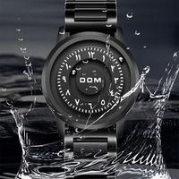 Nuevo Reloj Dom con Correa Magnética, Relojes de Cuero Impermeables para Hombre, Puntero Deslizante, Fuerza Magnética, Reloj de Pulsera de Lujo para Hombre