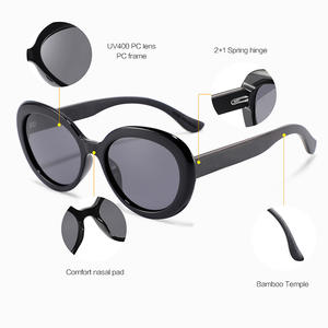 Gafas de Sol Conchen con Marco Redondo, Material de PC, Lentes TAC con Protección UV400, Unisex, Protección Solar, para Viajes, Conducción y Moda - Product Image 5