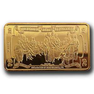 Egli Regno Unito Della Regina Elisabetta II falso replica bar di lingotti d'oro con Le Monete Da Collezione - Product Image 6