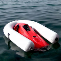 Station d'amarrage pour jet-ski en tube PVC de 1,4 x 1 m, quai pour bateau à moteur, quai gonflable pour jet-ski avec sac d'équilibrage d'eau