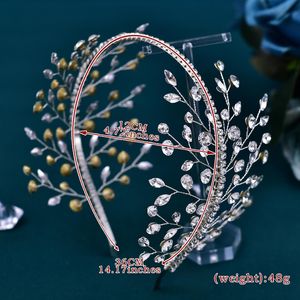 Diadema de cristal para mujer, diadema nupcial, Tiara de boda, accesorios para el cabello, tocado de novia para fiesta - Product Image 6