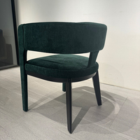 Fauteuil de salon en tissu de luxe italien pour hôtel, mobilier de loisirs, idéal pour salle à manger, salon, chambre d'hôtel, appartement