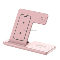 Support de téléphone à charge sans fil 3 en 1, multifonction, pliable, portable, chargeur sans fil magnétique rapide pour iPhone, montre, écouteurs