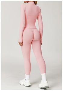 Set Sportivo Senza Cuciture da Donna: Canotta da Corsa, Leggings Modellanti e Giacca da Palestra, Completo Yoga 3 Pezzi - Product Image 3