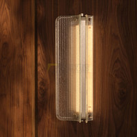 Lampe murale LED en verre minimaliste italienne, style design de luxe, design postmoderne pour escaliers, chambre à coucher, lampe murale moderne