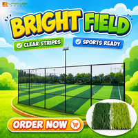 Gazon artificiel de football haute performance pour sports en salle et jardins, hauteur de pile 50/60mm, ignifuge, rouleau de gazon PP