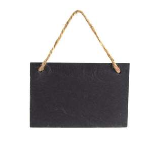 <span class=keywords><strong>Plaque</strong></span> de décoration de Noël externe en pierre sculptée en usine avec logo de maison de jardin en <span class=keywords><strong>ardoise</strong></span> durable de forme rectangulaire personnalisable - Product Image 3