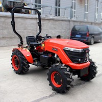 Four Wheel Diesel Mini Tractor, Farming Tractor, 12HP, 15HP