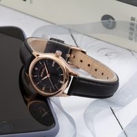 Relojes de Pulsera Automáticos de Lujo con Logotipo de Marca Más Vendidos para Mujer, Acero Inoxidable para Venta al por Mayor, Correa de Cuero