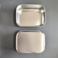 Boîte à lunch pour enfants de style américain, mignonne, pour nouveau-nés, en acier inoxydable et silicone, étanche, 3 compartiments, sans BPA, qualité alimentaire