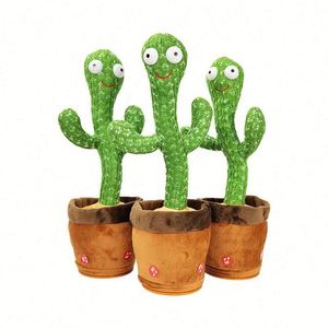 Jouet Cactus parlant, chantant et dansant, avec musique, chansons anglaises, recharge USB, peluche mignonne - Product Image 1