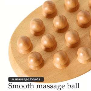 Alat relaksasi selulit terapi SPA, alat terapi SPA kerokan Meridian tubuh pinggang kayu alami - Product Image 3