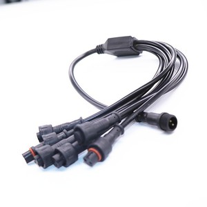 1-To-6 Waterproof LED Strip Splitter <b>Cable</b> 5-Core PVC IP65 <b>Outdoor</b> Power Connector 12V Low Voltage Multi-Core <b>Cable</b> - Product Image 1