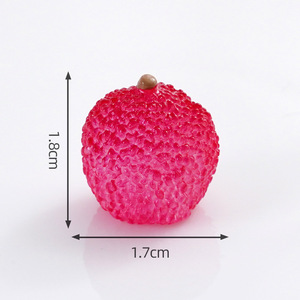 Décorations lumineuses en résine en forme de poire et de fruit du dragon, accessoires suspendus pour bricolage, ornements de bureau - Product Image 5
