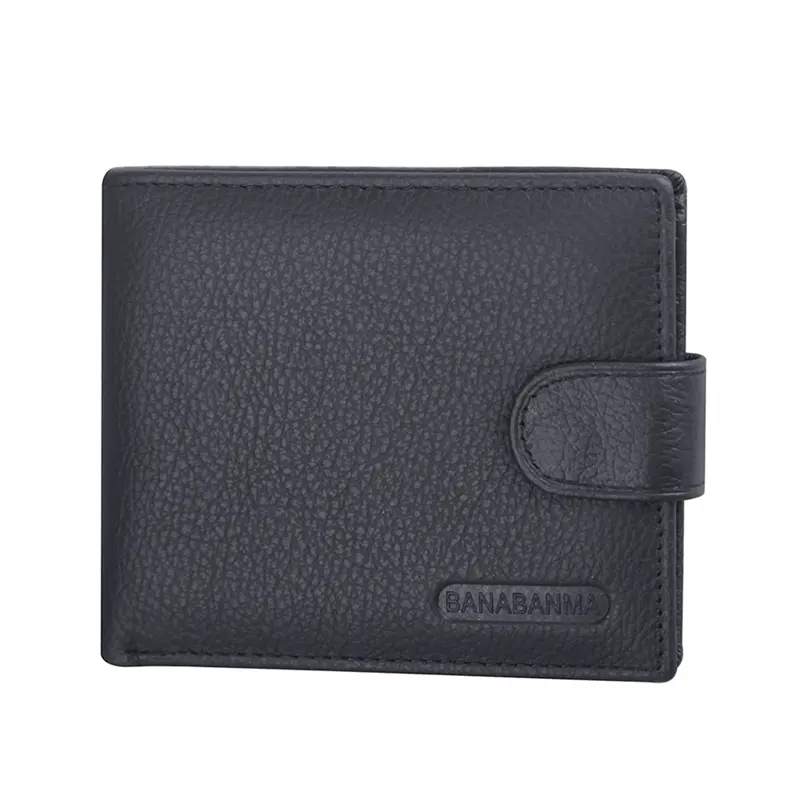 Custom Logo Leather Wallet Men Leather Wallet Small