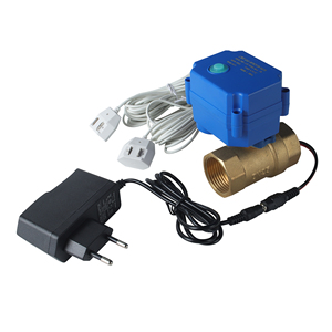 Détecteur de fuite d'eau pour alarme domestique, norme CE, avec capteur d'eau de 6 m et vanne d'eau en laiton DN25 pour la prévention des fuites - Product Image 3