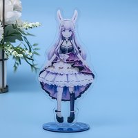 Support d'impression acrylique de forme personnalisée mini présentoir de bureau personnalisé décoration d'anime de voyageur debout en plastique transparent