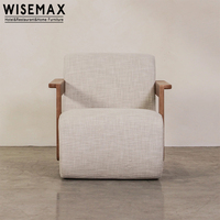 WISEMAX FURNITURE Meubles design, fauteuil de salon avec accoudoirs, fauteuil de détente en tissu bouclé, canapé d'appoint, fauteuil lounge