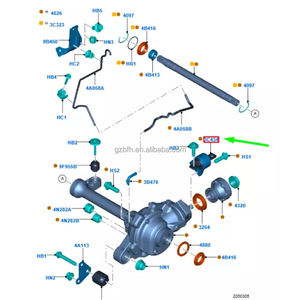 Douille d'essieu avant 1732866 AB39-3C434-CA pour Ford Ranger Mazda BT-50 EB3G-3C434-CA U5A3-27-YA2 AB393C434CA - Product Image 6