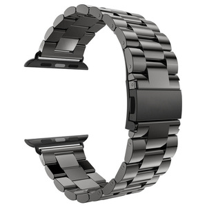 Nueva Correa de Reloj de Acero Inoxidable de Lujo OEM para Negocios, Correa de Tres Ejes para <span class=keywords><strong>Apple</strong></span> <span class=keywords><strong>Watch</strong></span>, Accesorios para Reloj, Duradera - Product Image 1