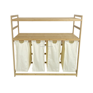 Organizador de Bambú Delgado SYT para Esquina de Salón, Clutter Vanish, Organizador de Bolsas para Rincón de <span class=keywords><strong>Ventana</strong></span> - Product Image 3