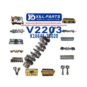 เพลาข้อเหวี่ยง V2203สำหรับ K16641-23020เครื่องยนต์ Kubota X & L