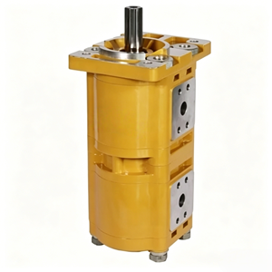 Pompe à engrenages jumelée haute performance STOCK CBQT-E563/F432 conçue pour les circuits hydrauliques de direction et de levage - Product Image 1