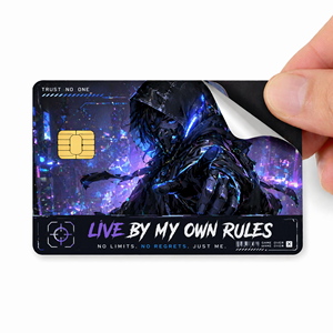 Pegatina Personalizada para Tarjeta de Crédito Bancaria, Adhesivo Removible Duradero para Tarjeta de Débito, Calcomanía Holográfica de Anime, Vinilo Impermeable de PVC - Product Image 1
