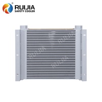 Radiador de Extrusora de Plástico, Enfriador de Aceite Hidráulico, Intercambiador de Calor para Reductor de Engranajes para Maquinaria de Construcción con Ventilador de 12V/24V